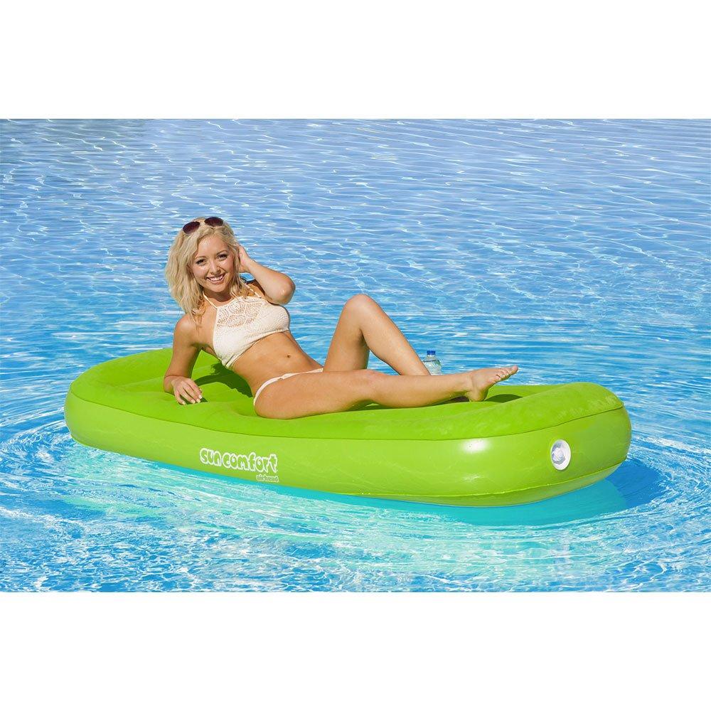 Sun Comfort Cool Suede Pool Lounge Float - Lime