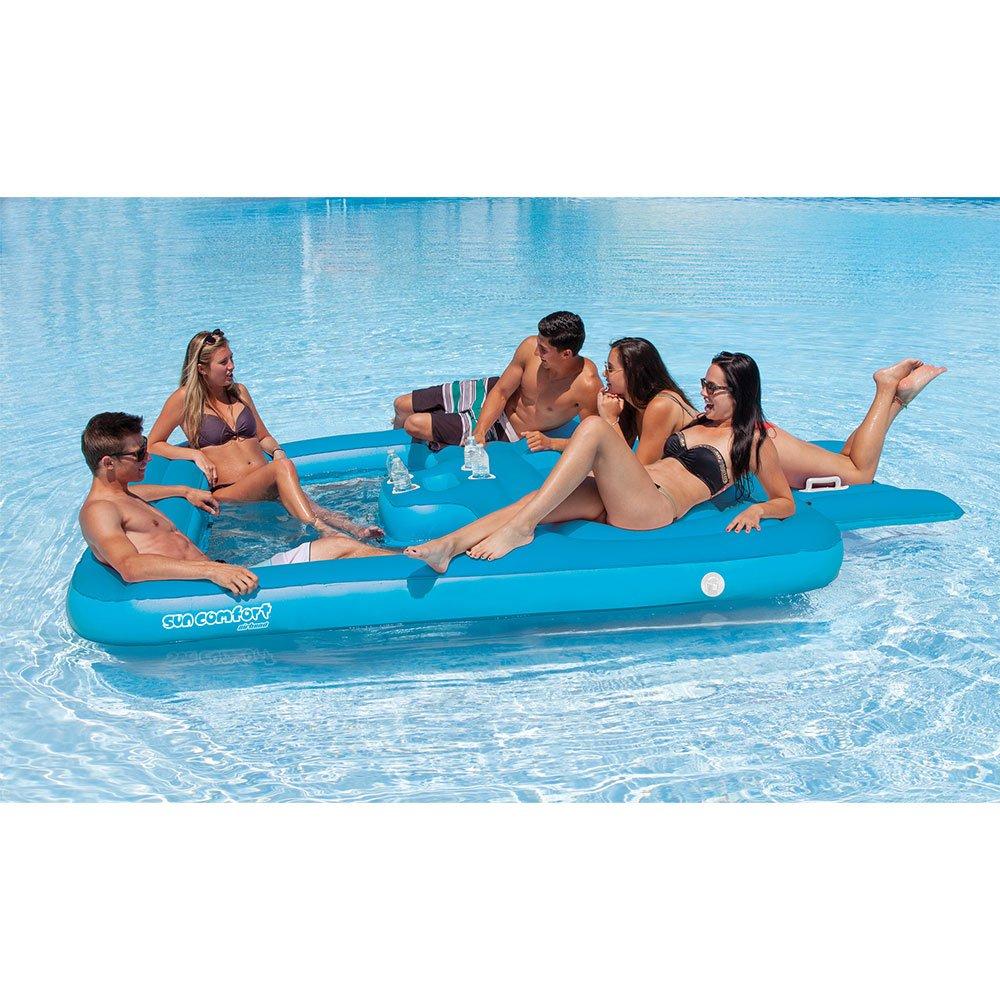 AIRHEAD  Sun Comfort Cool Suede Island Pool Float