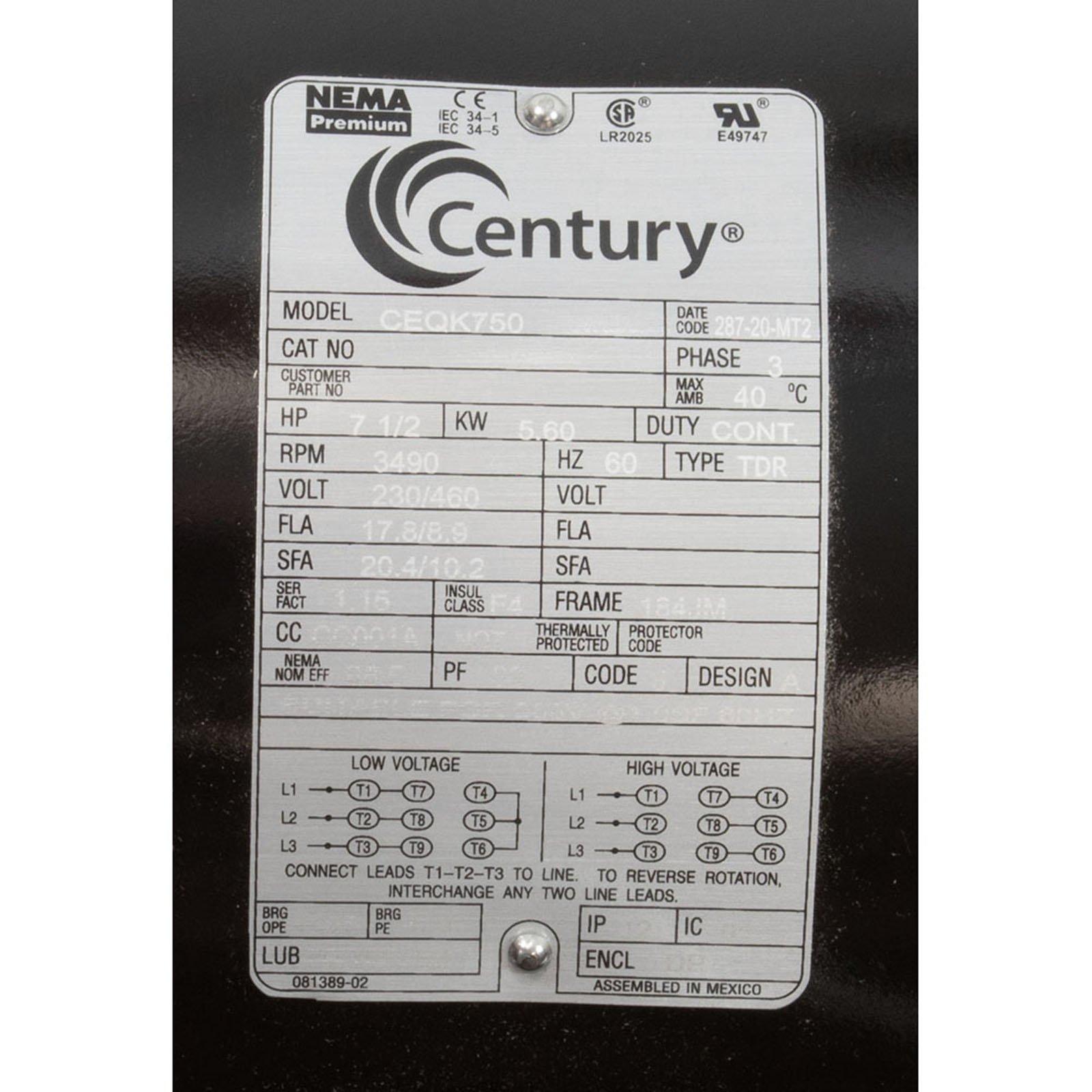 EQ SERIES REPLACEMENT 7.5HP, 3