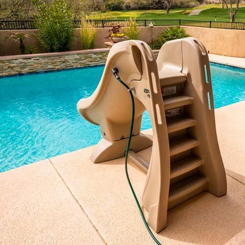 S.R Smith  660-209-5820 SlideAway Removable Pool Slide Gray