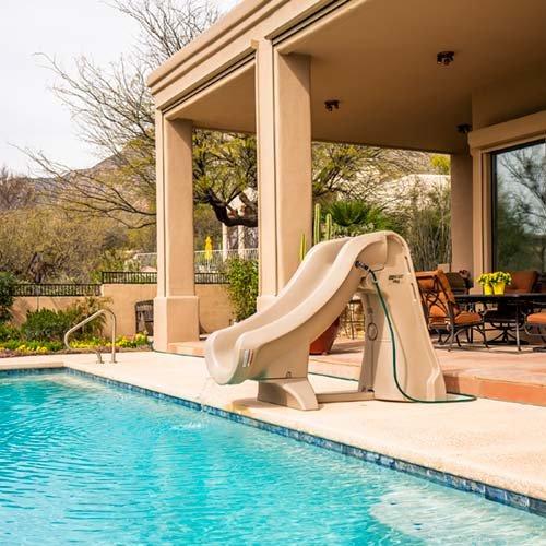 SR Smith SlideAway Removable Pool Slide Taupe