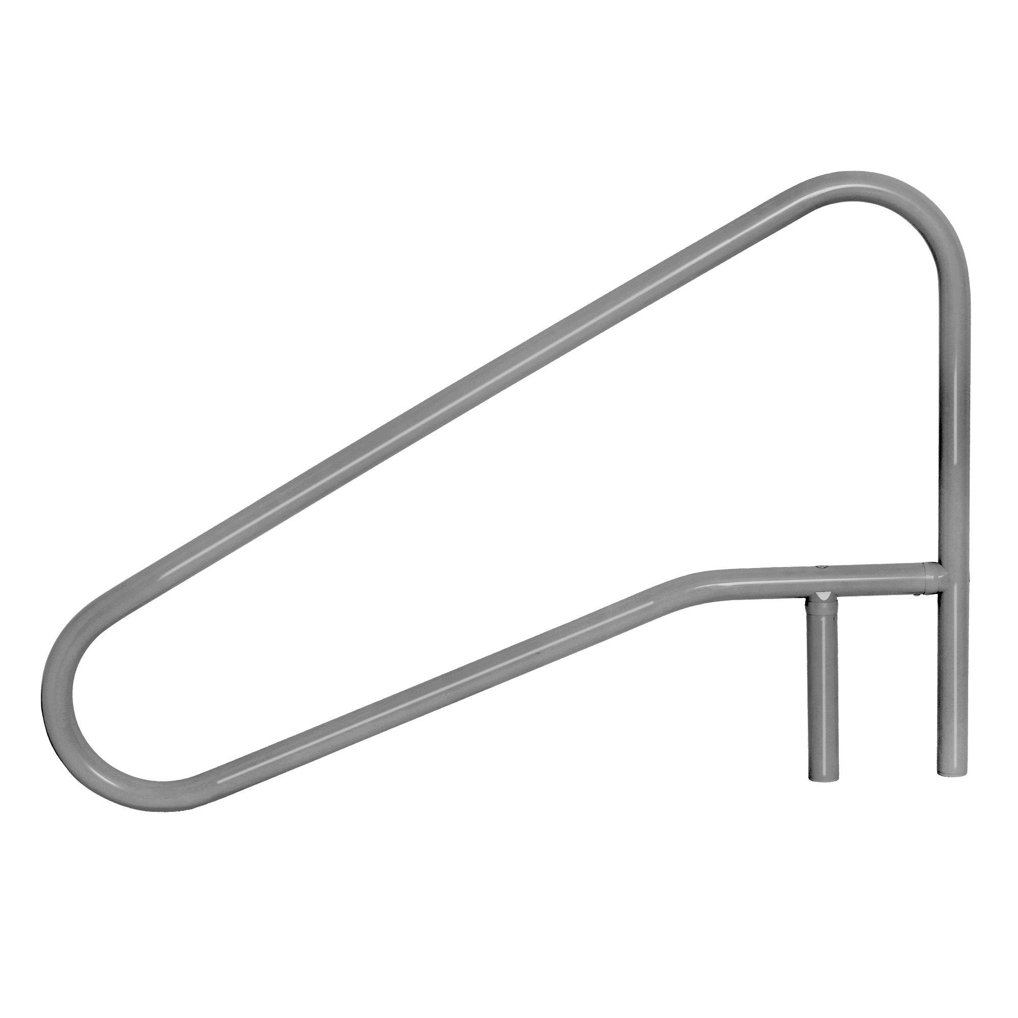 54 3 Bend Cross-Braced Slope Hand Rail  Graphite Gray