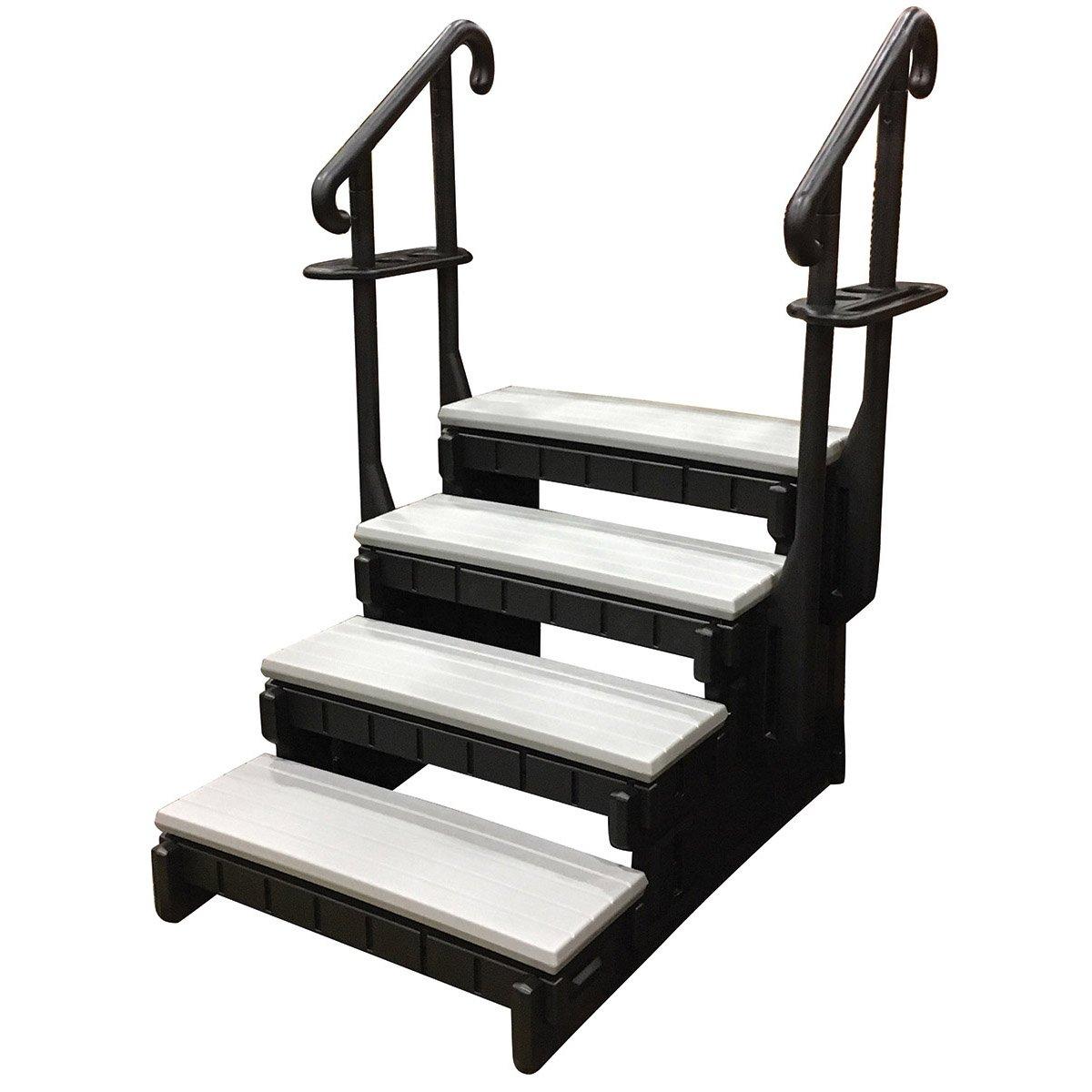 Confer Plastics  Signature Hot Tub Steps 4-Tread 36in Gray