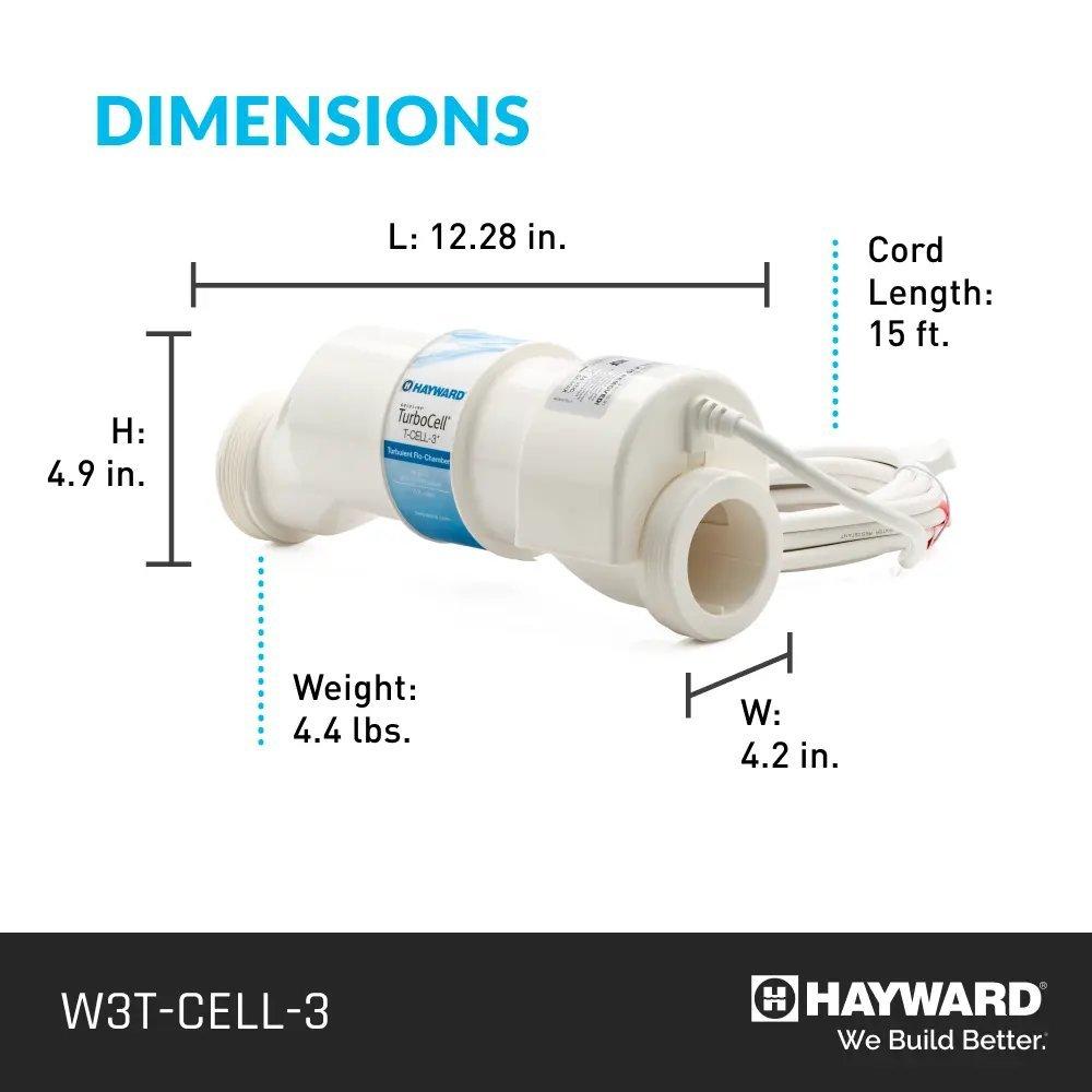 W3T-CELL-3 Salt Cell with 15-ft Cable - 15,000 Gallons