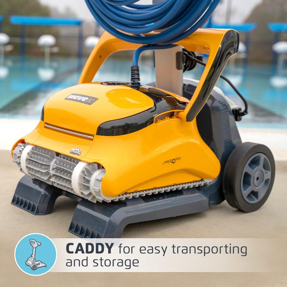 Dolphin Wave 80 Commercial Robotic Pool Cleaner with Caddy Leslie's