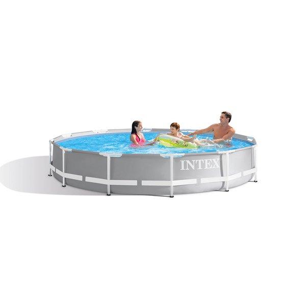 Intex  Prism Frame Premium Above Ground Pool 12 Round x 30 Depth
