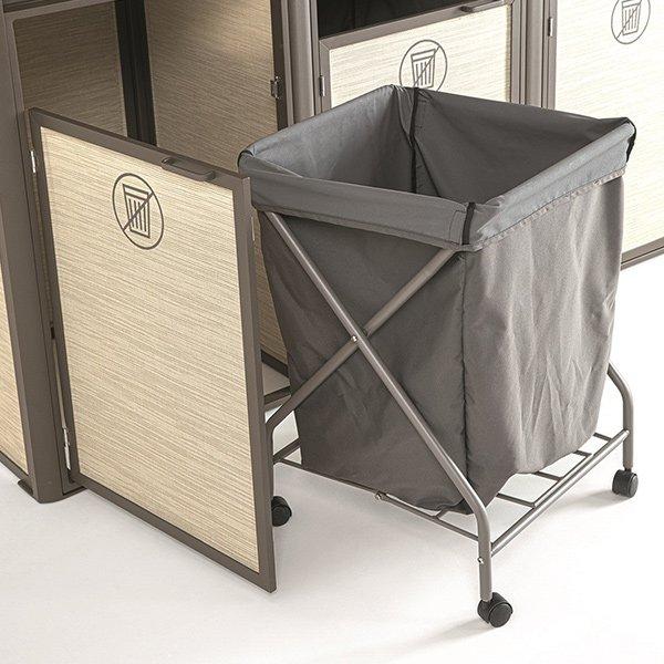 Grosfillex Sunset Towel Valet System Rack and Hamper In The Swim