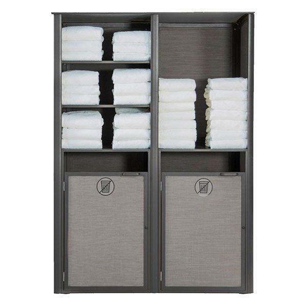 Sunset Double Towel Valet - Black