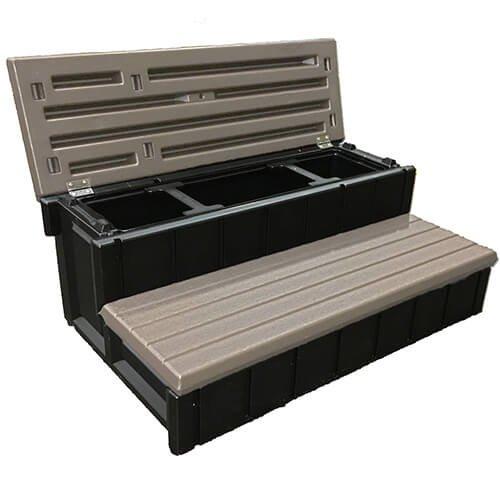 Spa Storage Step by Confer Step with Storage Compartment In The Swim