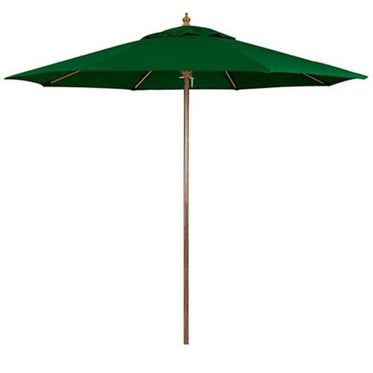 9 ft Patio Umbrella with Wood Grain Finish