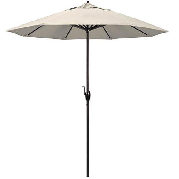 7 5 Ft Patio Umbrella In 6 Colors Olefin Fabric Bronze Tilt Pole