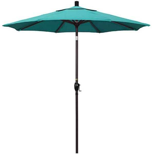 7 1/2 ft Push Button Tilt Patio Umbrella in Sunbrella Fabric