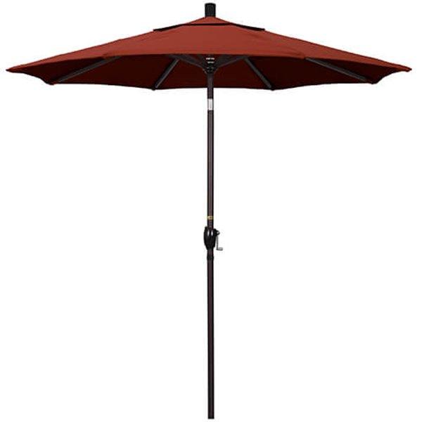 7 1/2 ft Push Button Tilt Patio Umbrella in Sunbrella Fabric