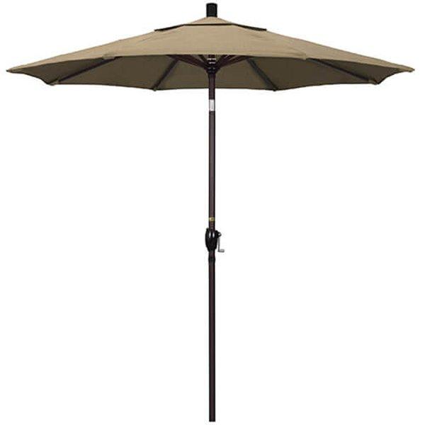 7 1/2 ft Push Button Tilt Patio Umbrella in Sunbrella Fabric