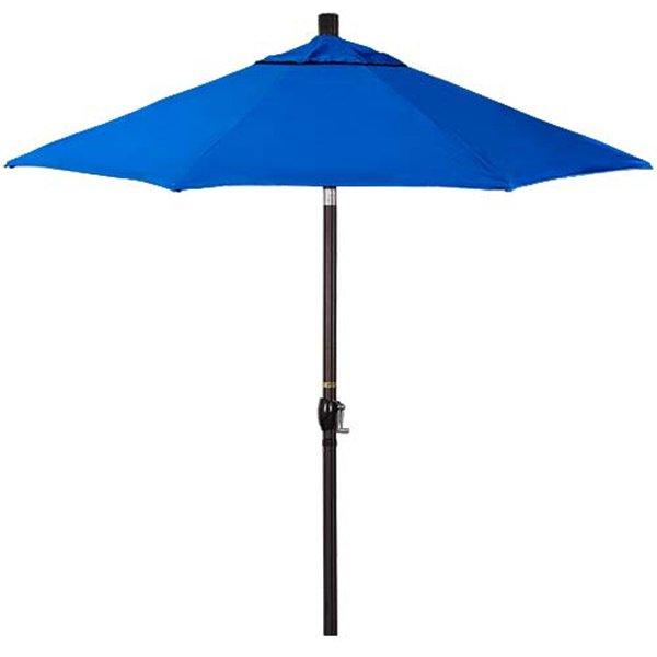 9 ft Push Button Tilt Patio Umbrella in Sunbrella Fabric