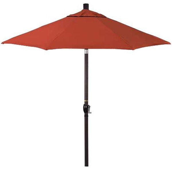 9 ft Push Button Tilt Patio Umbrella in Sunbrella Fabric