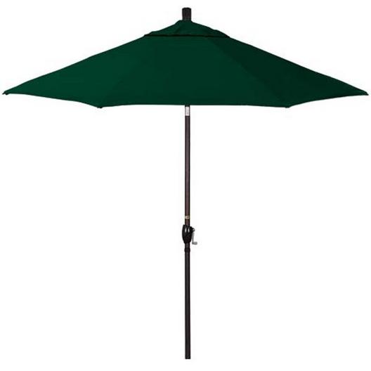 9 ft Push Button Tilt Patio Umbrella in Sunbrella Fabric