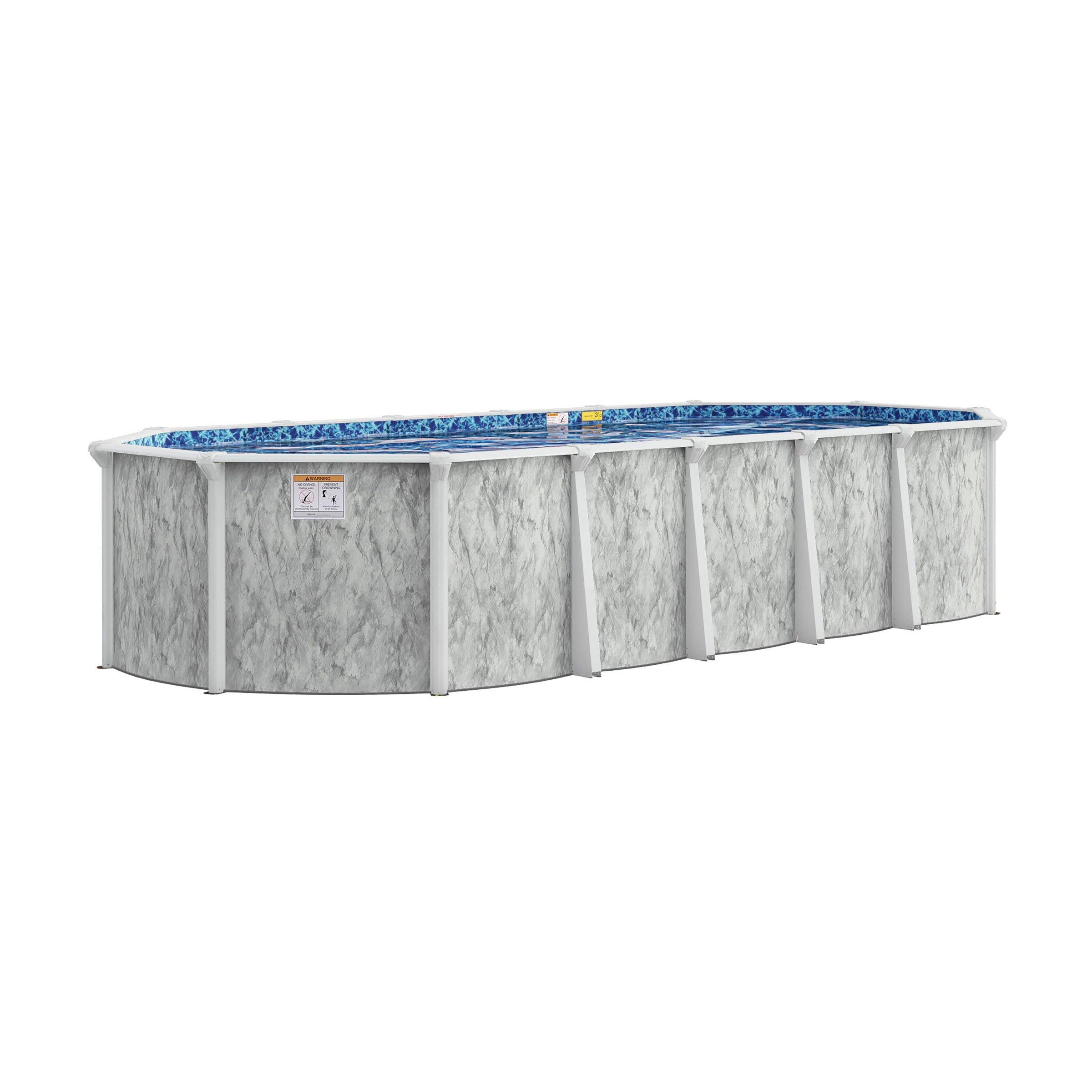 Lomart  Lenox 12X24 Oval Aluminum Pool Wall
