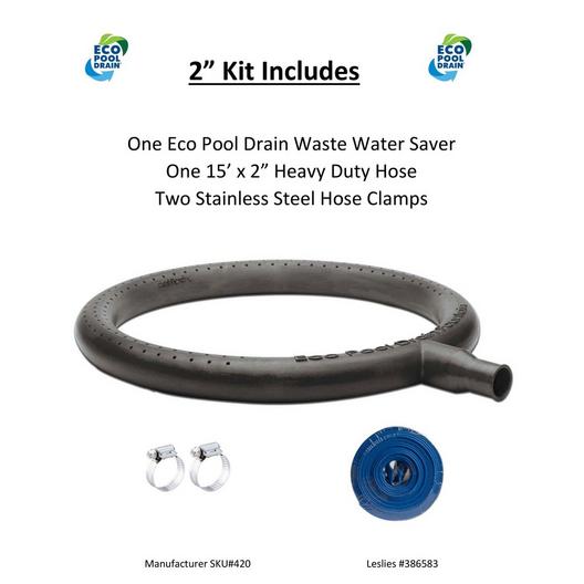 Eco Pool Drain  Waste Water Saver 2 Hose Kit