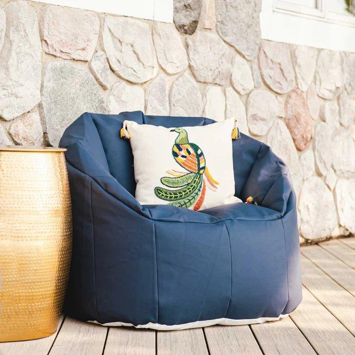 Big Joe Milano Outdoor Bean Bag Chair, Navy Leslie's Pool Supplies
