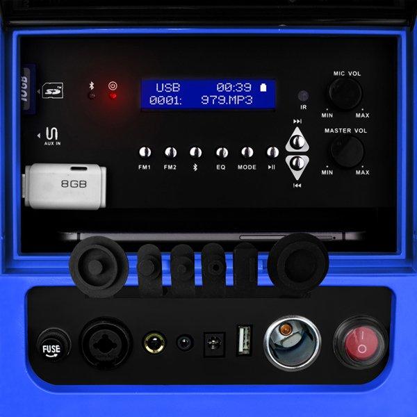 40QT COOLER AUDIO SYSTEM -BLUE