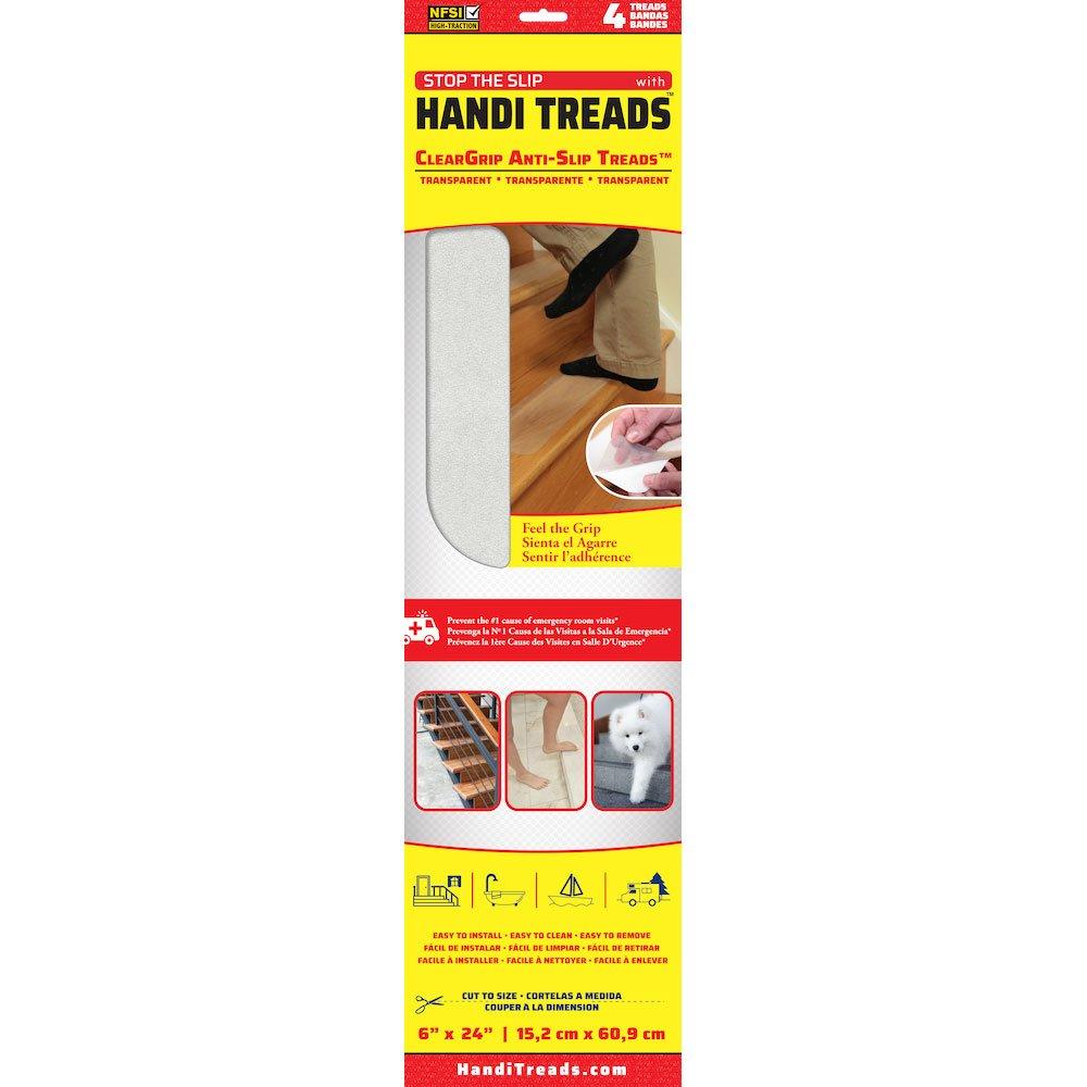 Handi Treads  Non-Slip Vinyl Tread 6x24 4 Pack