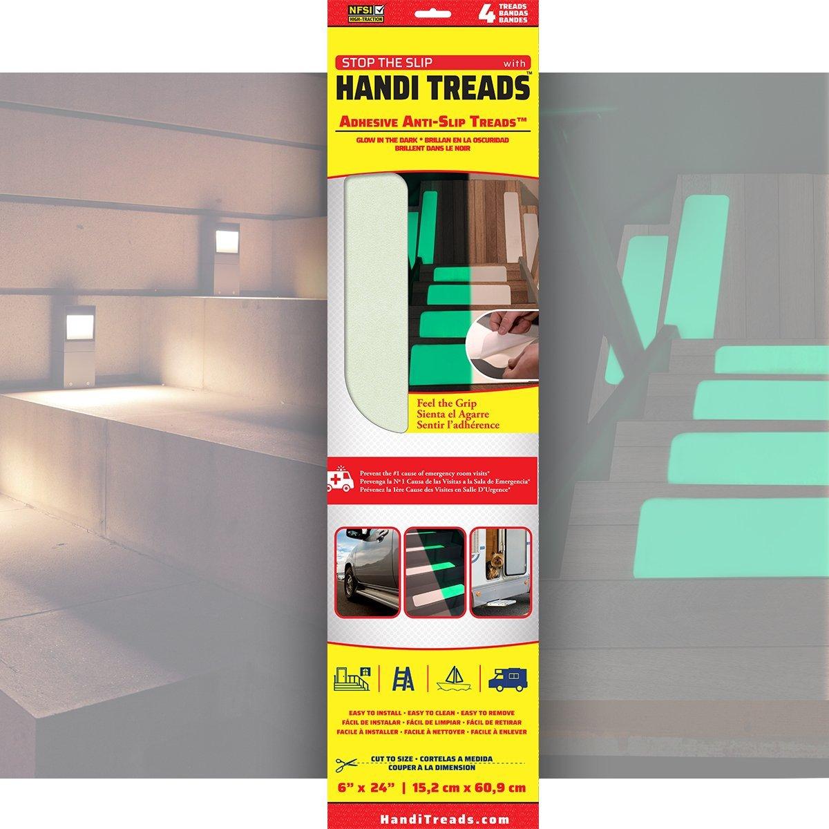 Handi Treads  Non Slip Grit Glow Tread 6x24 4pk