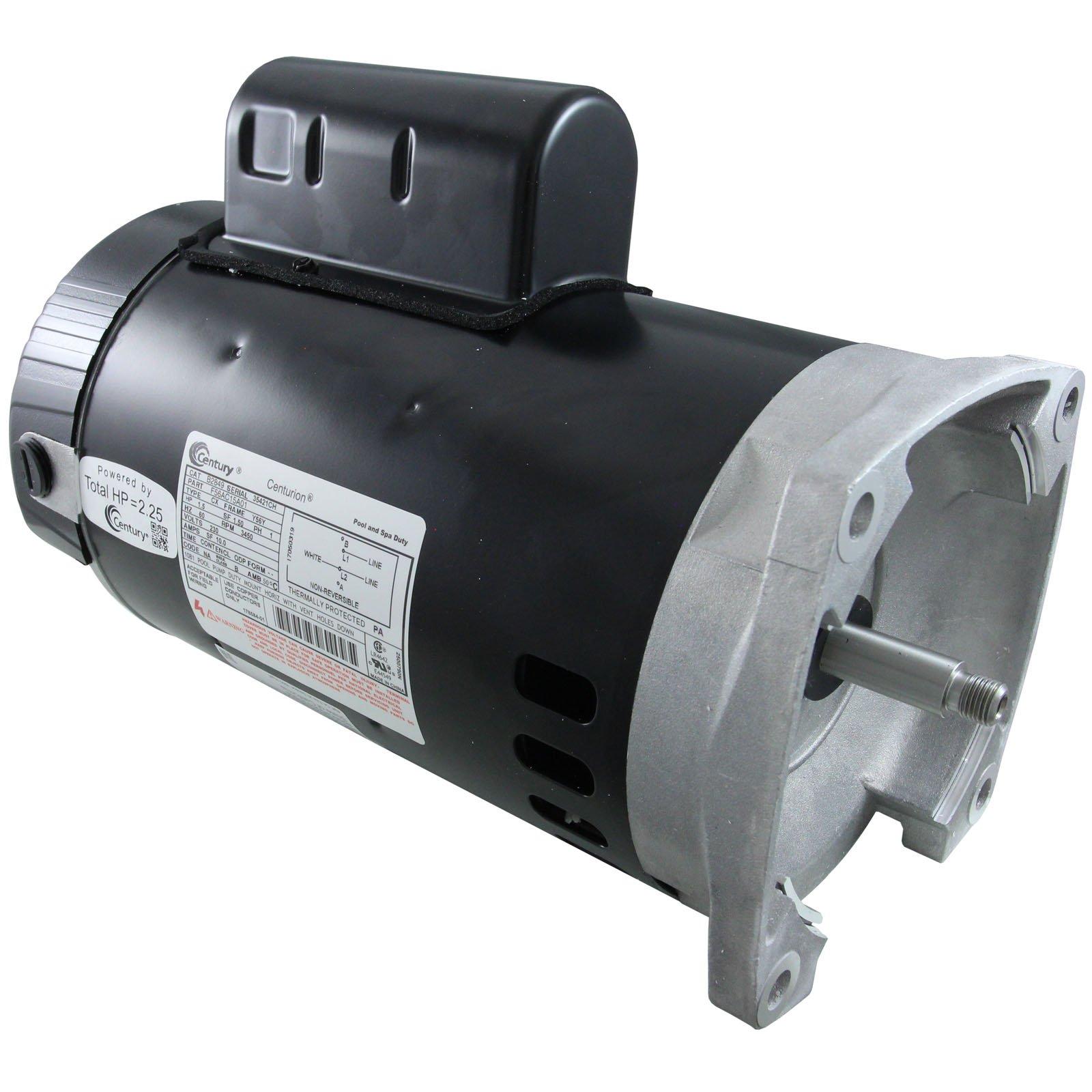 Century  B2849 Square Flange 1.5HP Rate 2.25THP 56Y 230V Pool and Spa Motor