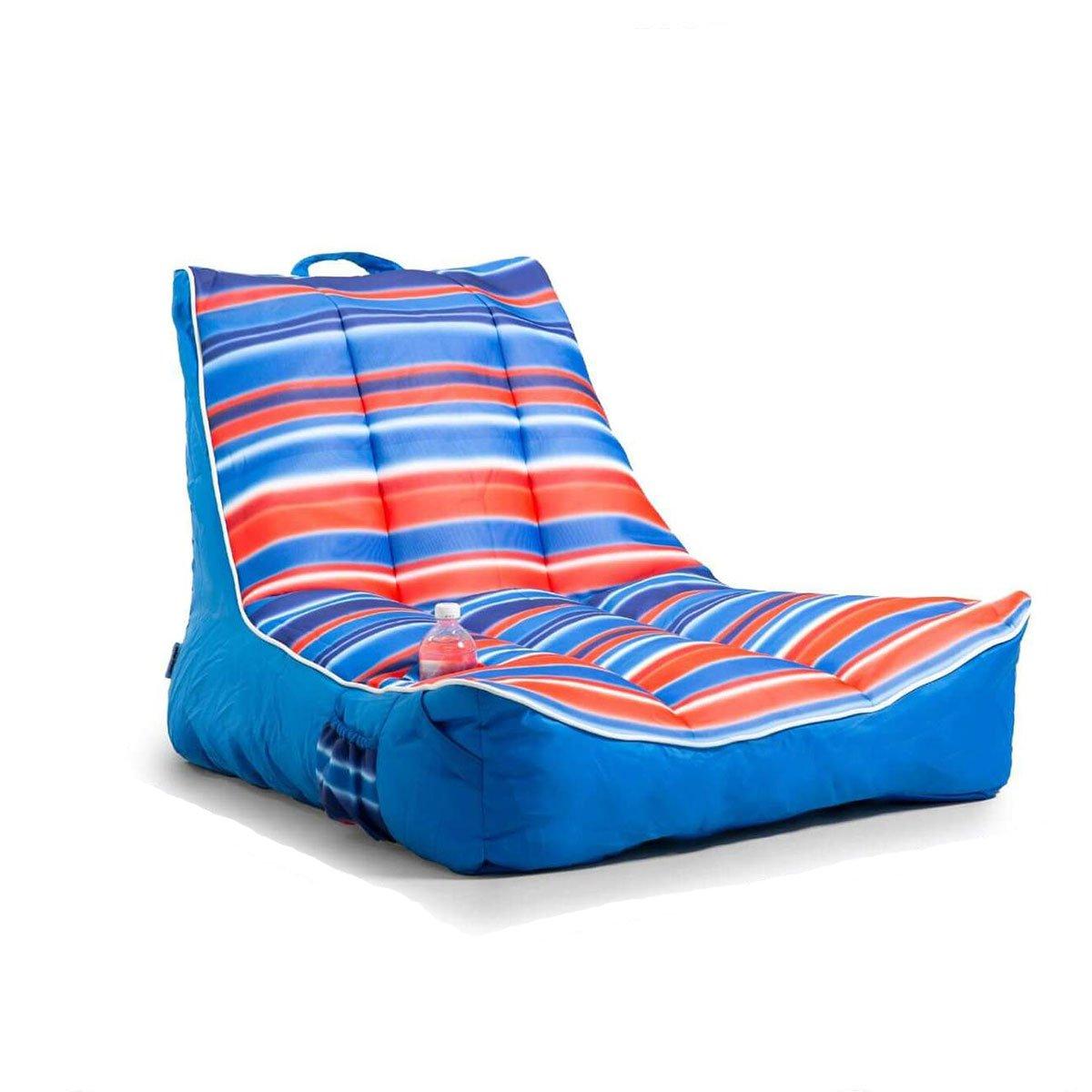 Big Joe Captain's Pool Float Chair, Blurred Americana Leslie's Pool Supplies