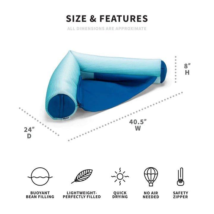 Big Joe Noodle Sling Pool Float, Fade Aqua Leslie's Pool Supplies