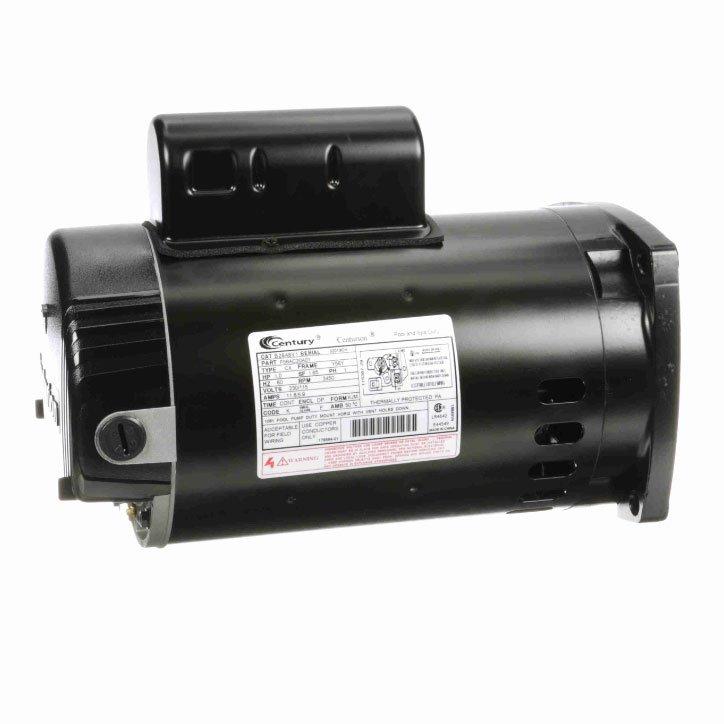 Century  Square Flange 1 HP Single Speed Full Rate 1.65 THP Pool Motor