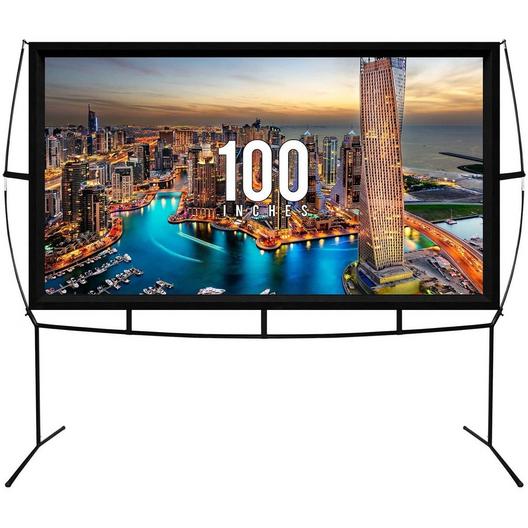 Onix Venture Group  Portable Outdoor/Indoor Projector Screen 100 in.