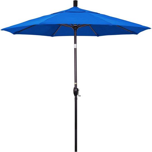 7.5 ft Market Umbrella Bronze/Royal Blue