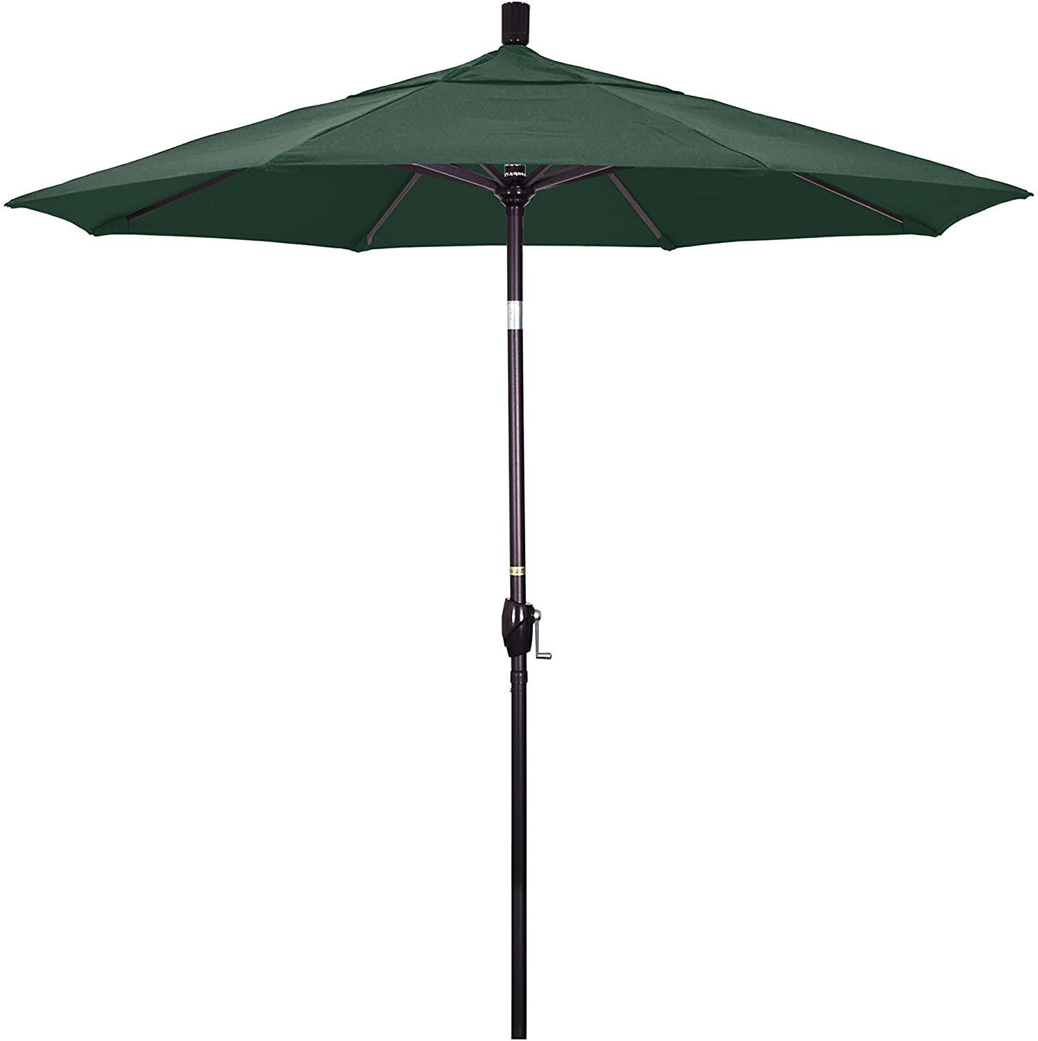 7.5 ft Market Umbrella Bronze/Hunter Green