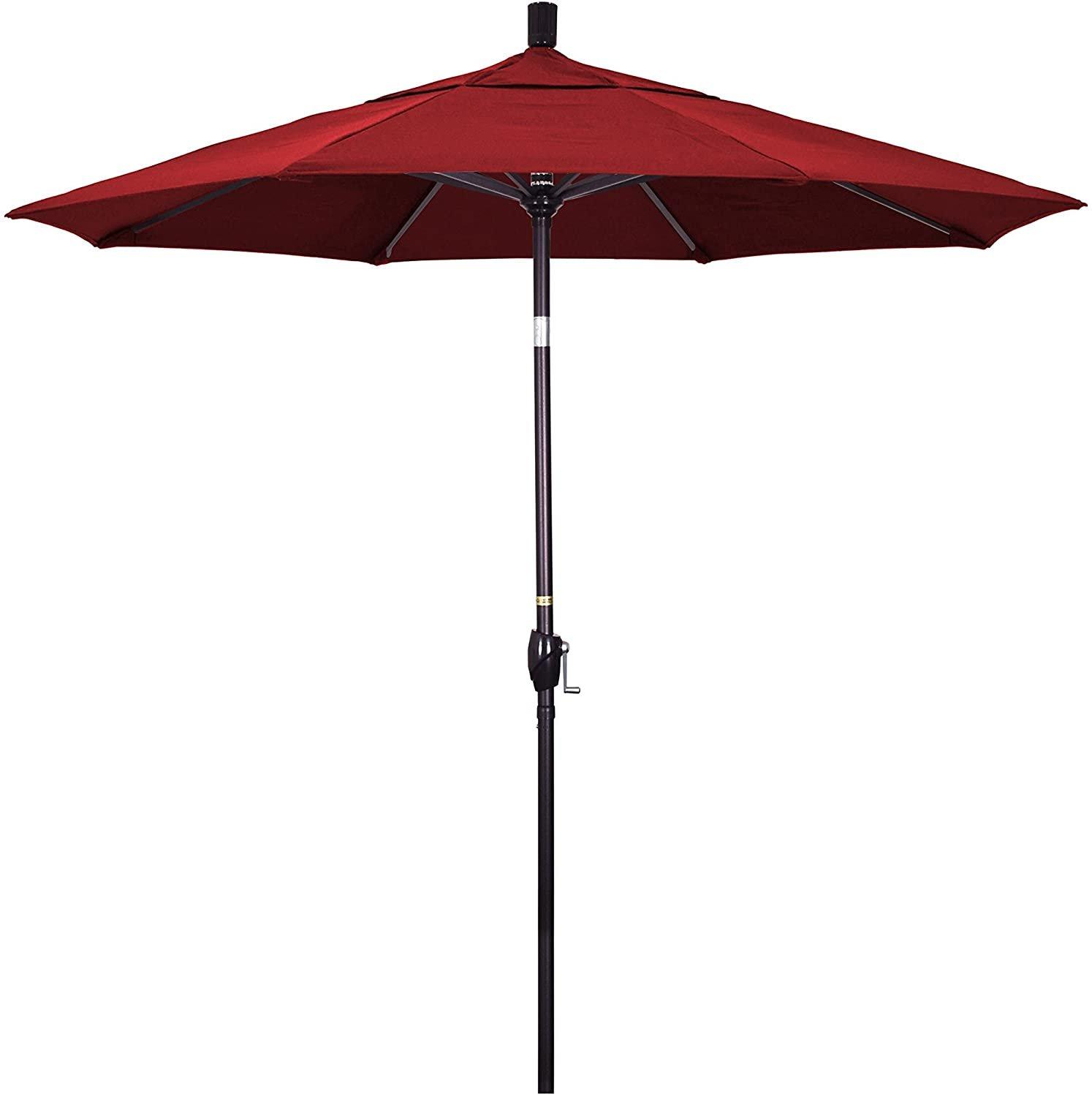 7.5 ft Market Umbrella Bronze/Red