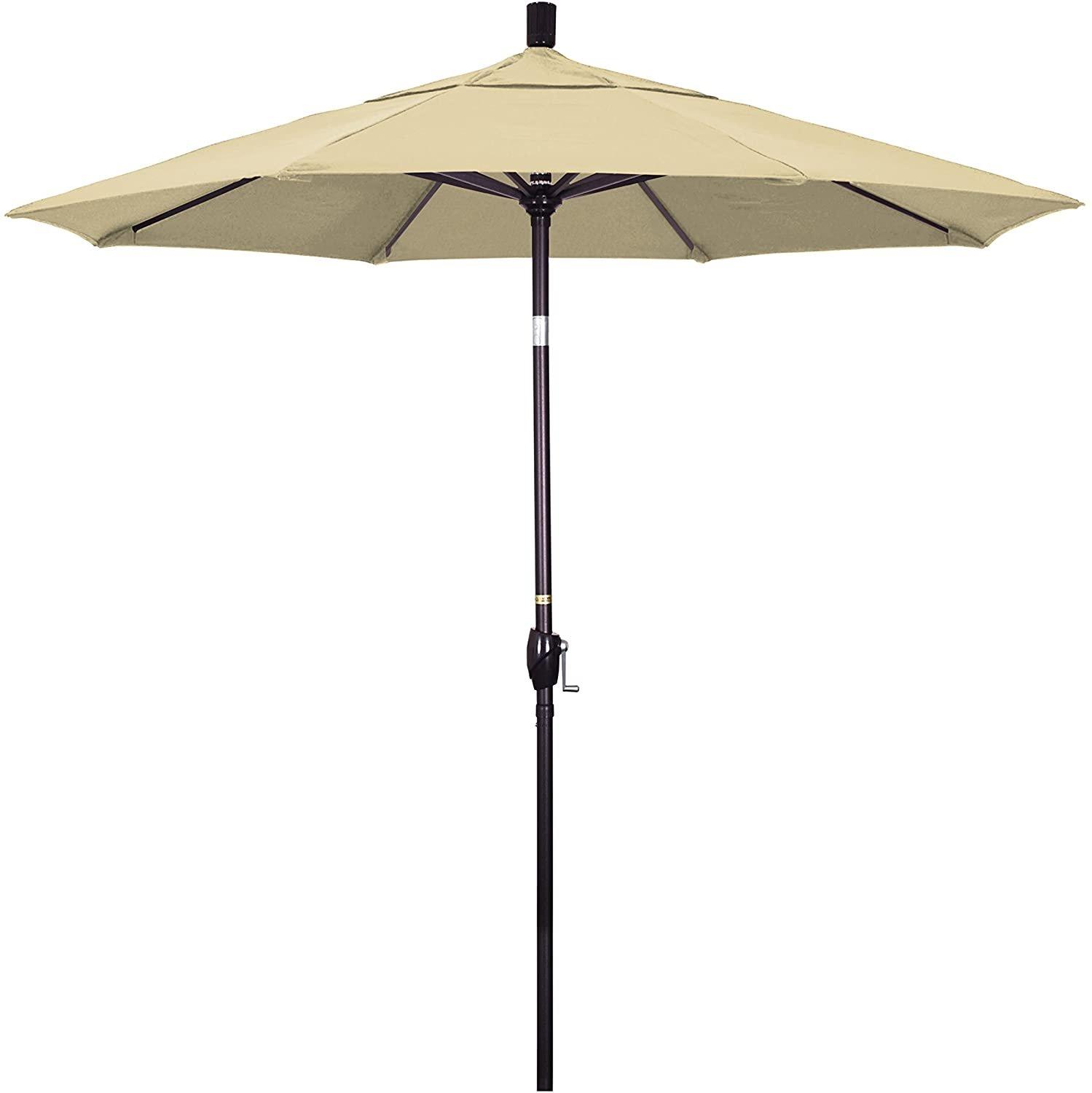 7.5 ft Market Umbrella Bronze/Navy Blue