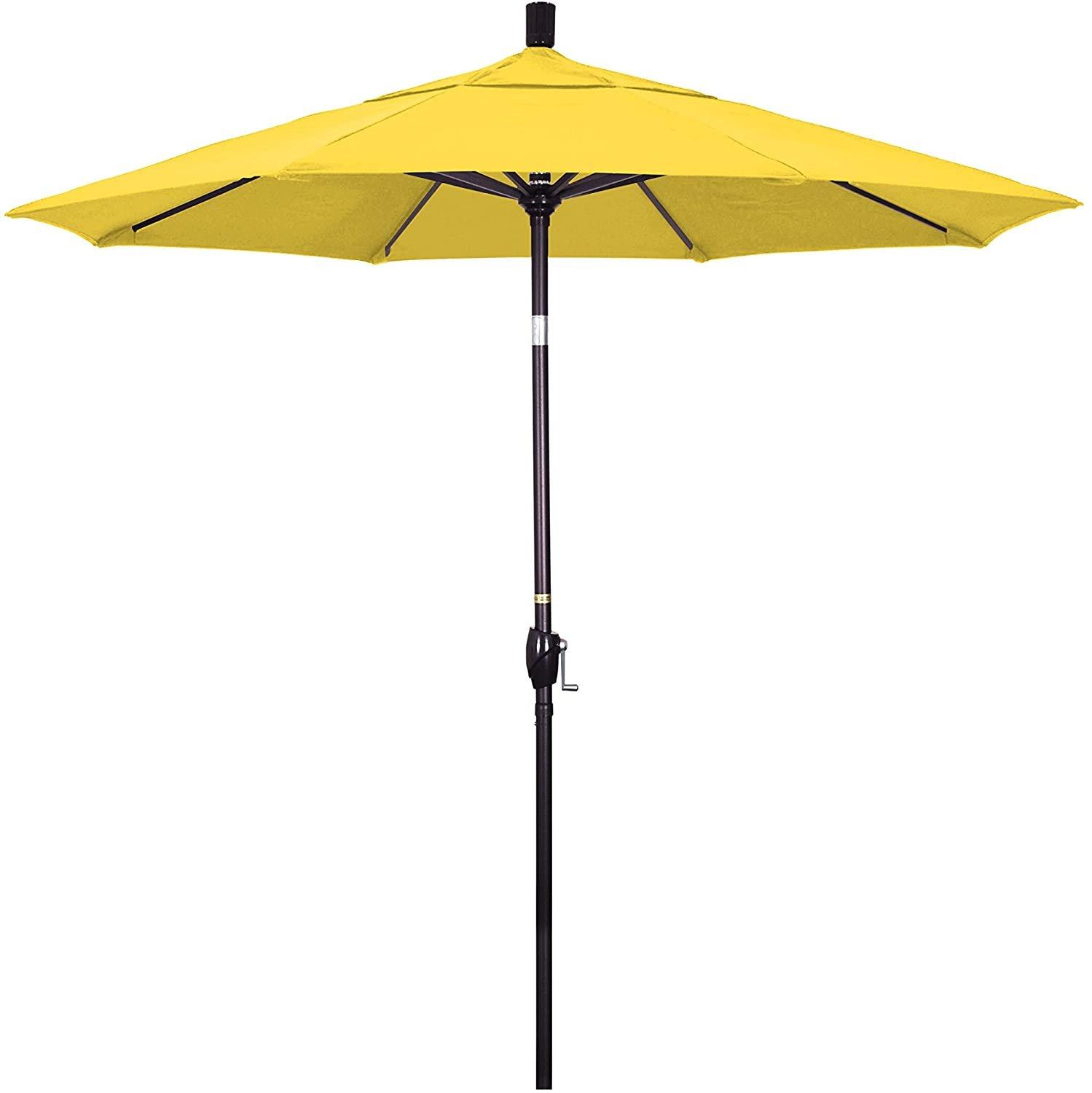 7.5 ft Market Umbrella Bronze/Navy Blue