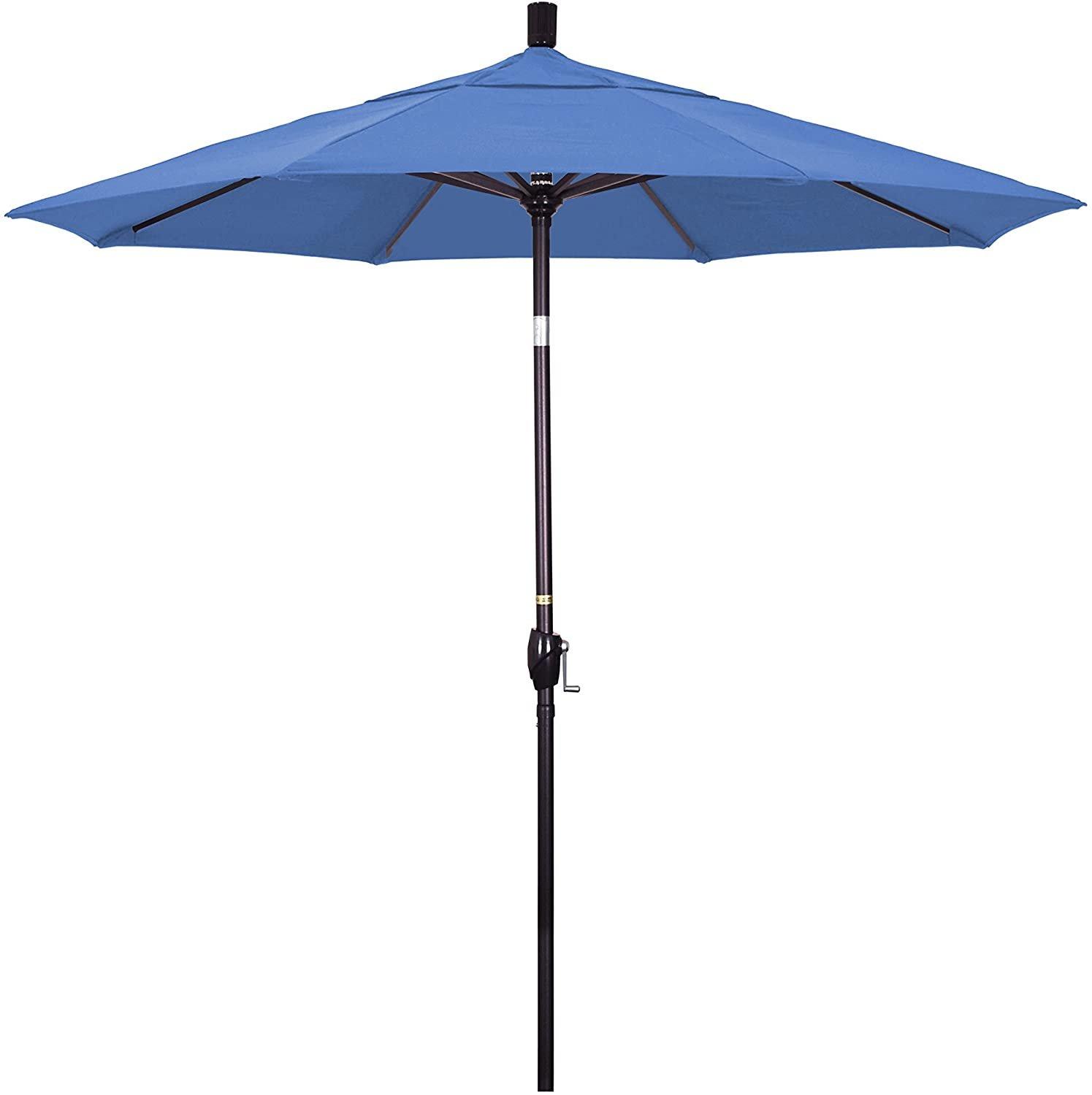 7.5 ft Market Umbrella Bronze/Hunter Green