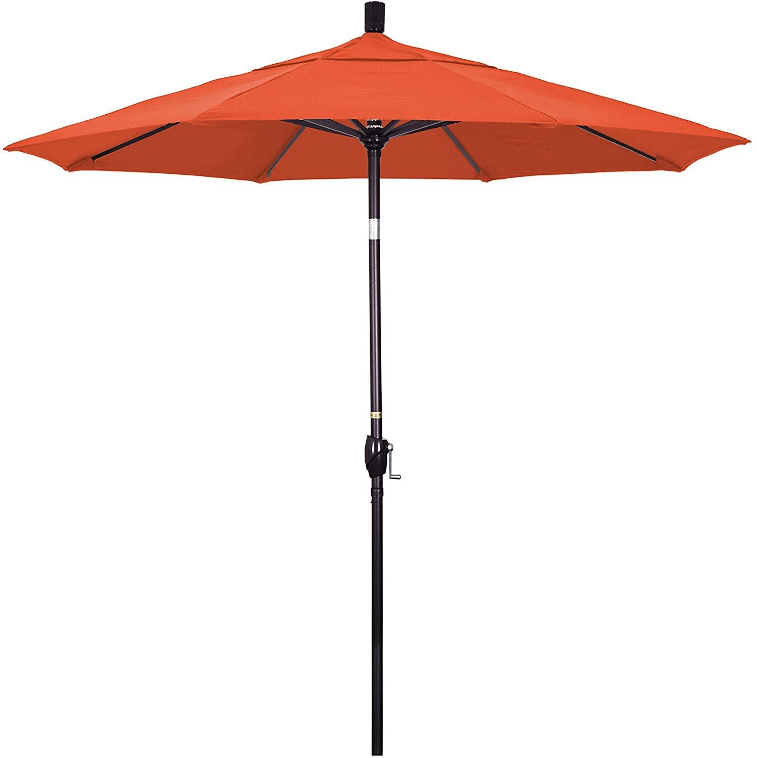 7.5 ft Market Umbrella Bronze/Navy Blue