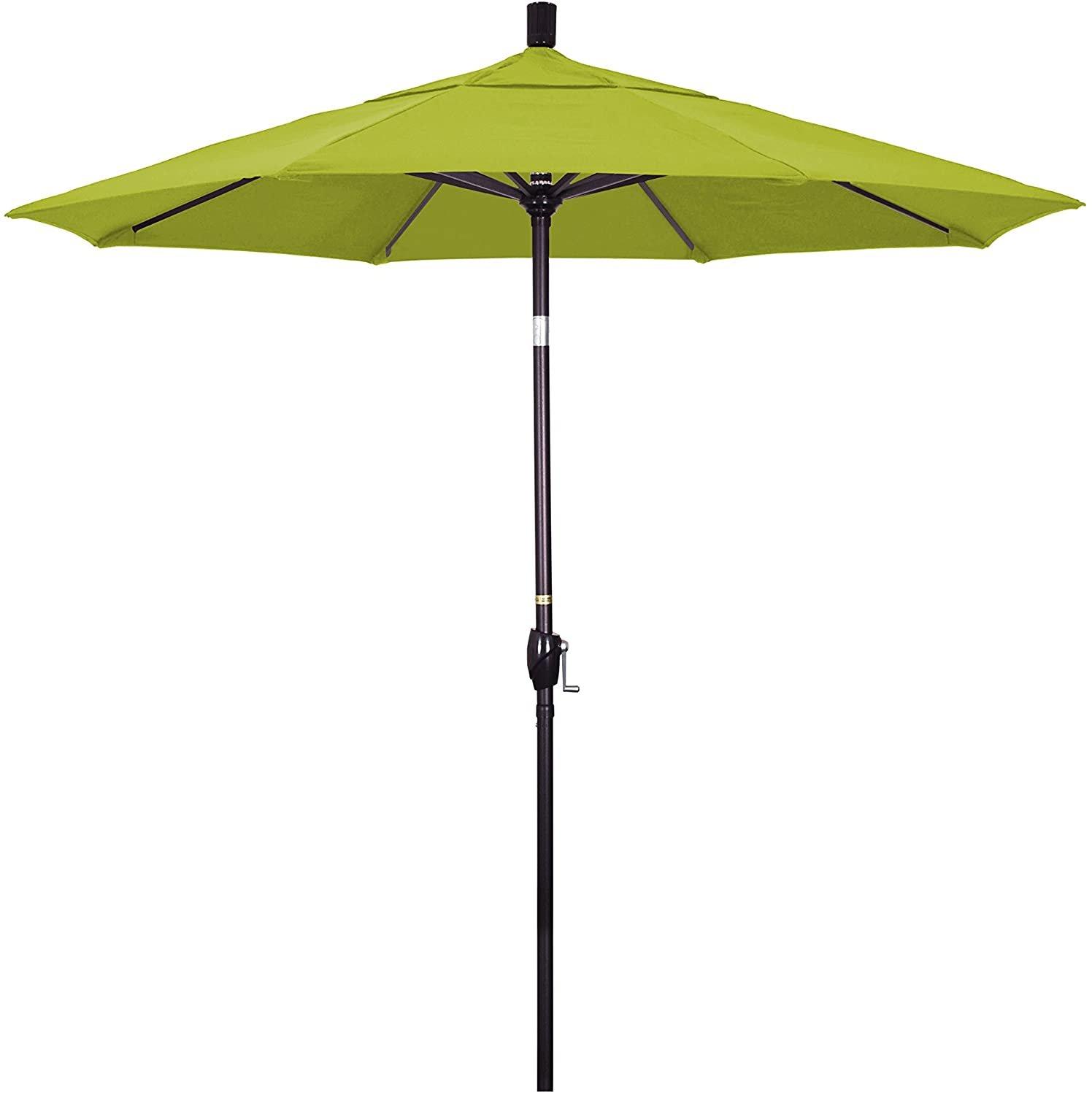 7.5 ft Market Umbrella Bronze/Kiwi