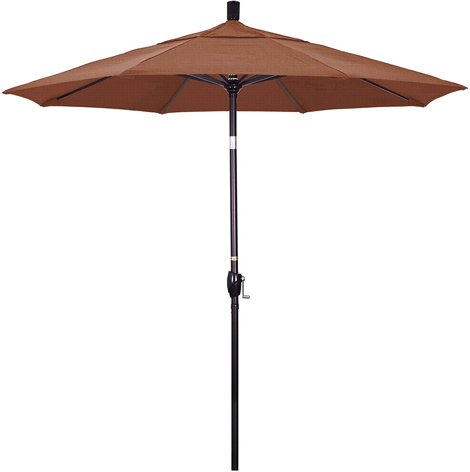 7.5 ft Market Umbrella Bronze/Navy Blue