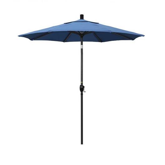 7 1/2 ft Market Umbrella with Black Aluminum Pole