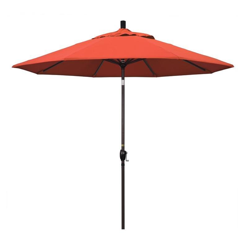 7 1/2 ft Market Umbrella with Black Aluminum Pole