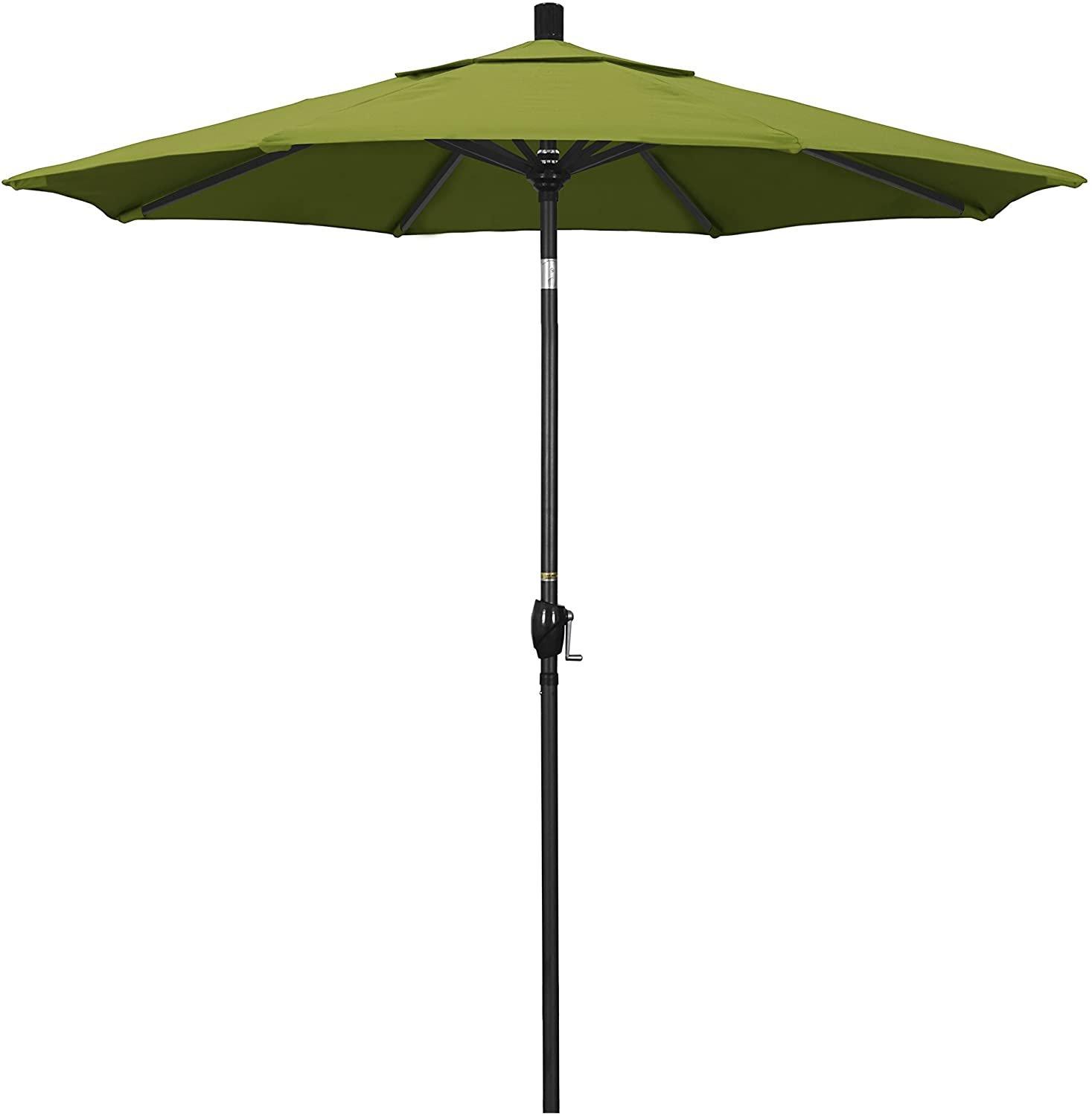 7 1/2 ft Market Umbrella with Black Aluminum Pole