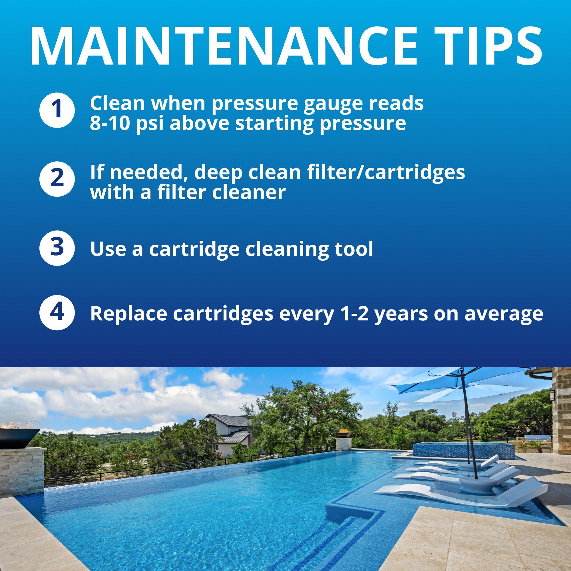 EC-160301 Clean & Clear Plus 420 sq. ft. Cartridge Pool Filter - Limited Warranty