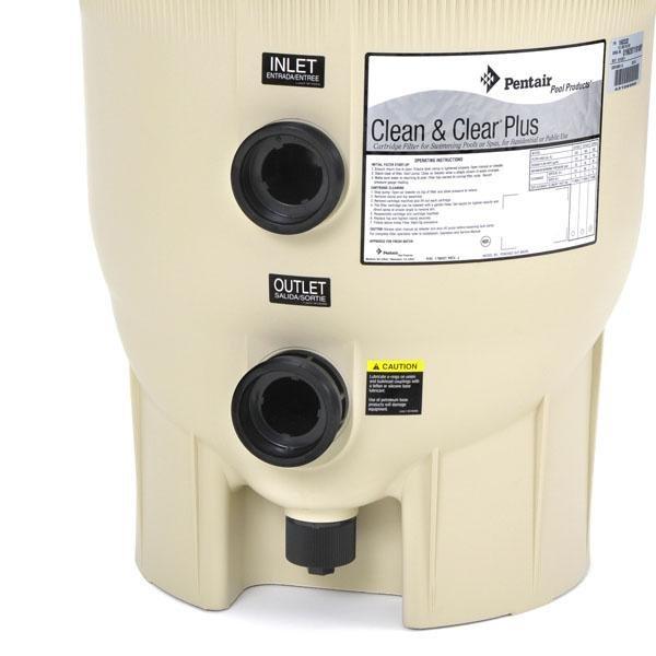 Pentair  EC-160332 Clean  Clear Plus 520 sq ft Cartridge Pool Filter  Limited Warranty