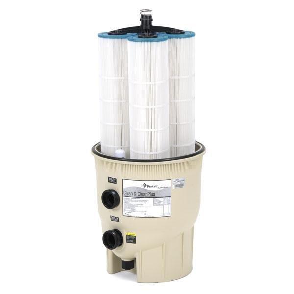 Pentair  EC-160332 Clean  Clear Plus 520 sq ft Cartridge Pool Filter  Limited Warranty