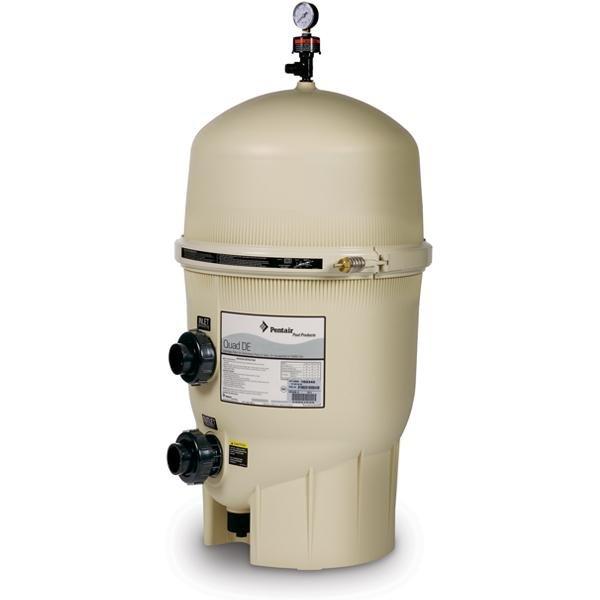 Pentair  EC-188593 Quad DE 80 sq ft Cartridge Style DE Pool Filter