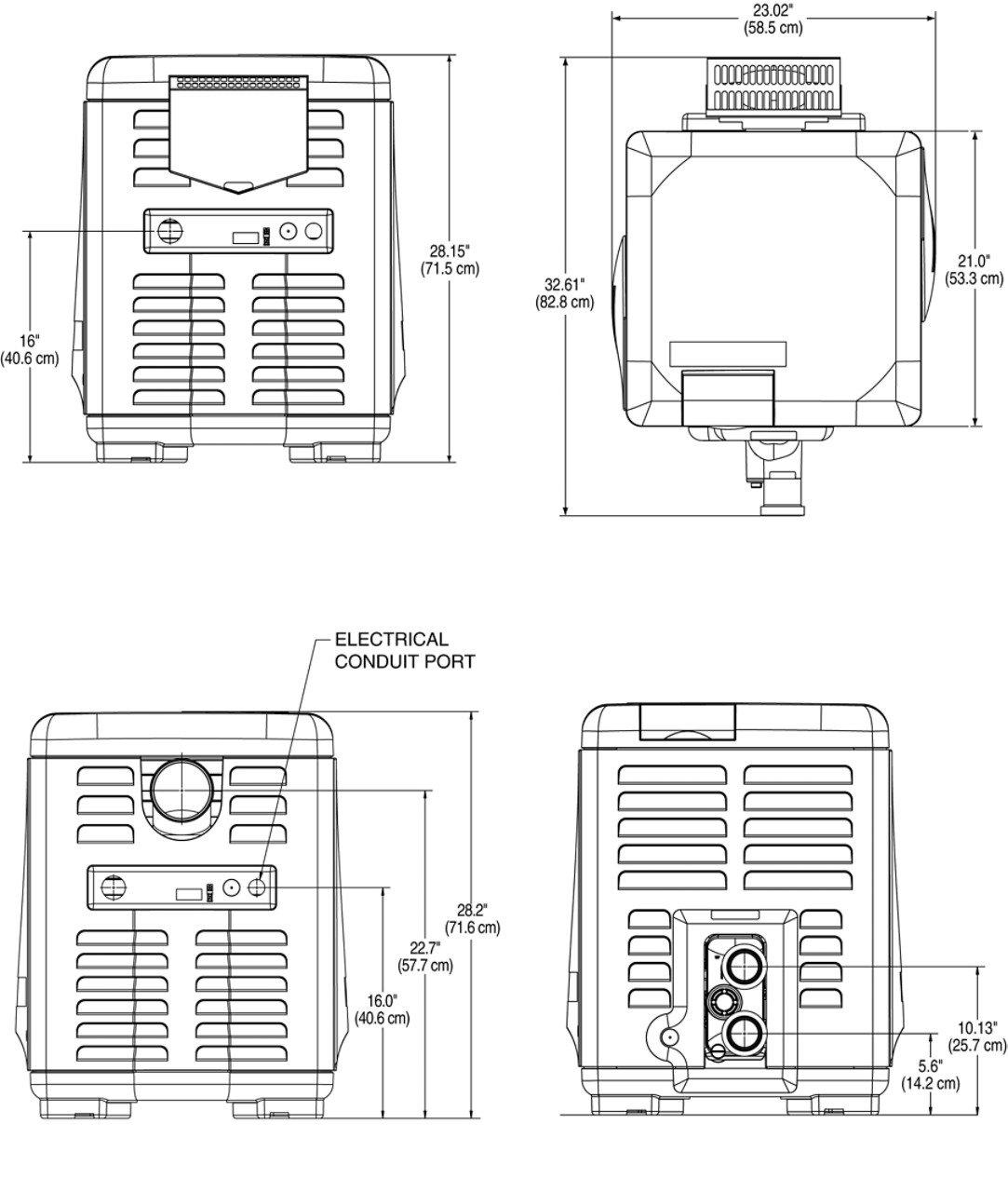 EC-462027 MasterTemp, Low NOx, 250K BTU, Propane Gas, Pool & Spa Heater