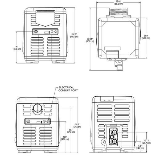 Pentair  EC-462028 MasterTemp Low NOx 400K BTU Natural Gas Pool  Spa Heater  Limited Warranty